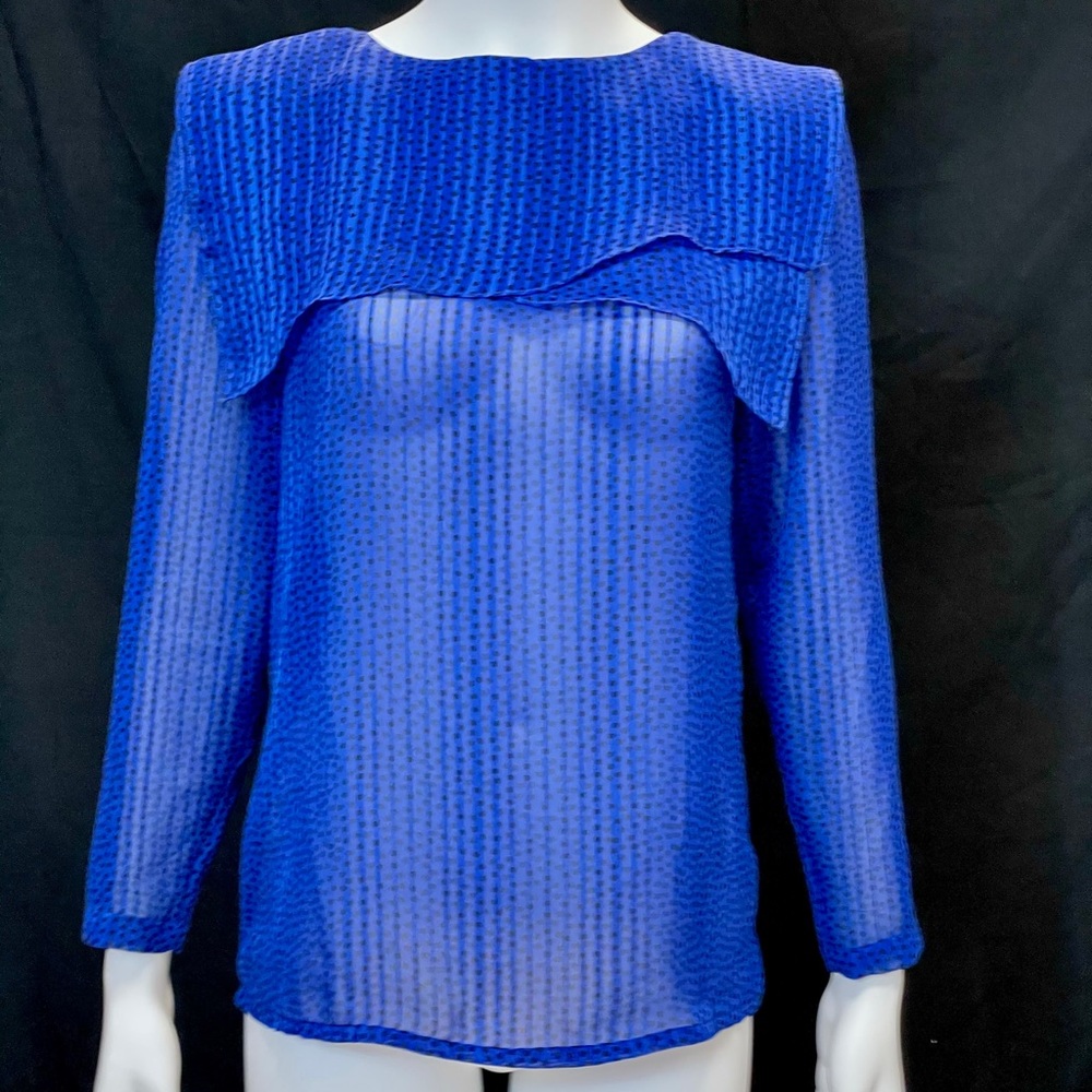 Vintage Gorgeous semi-sheer silky blouse
